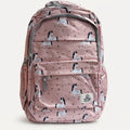 Horse Print Multi-Pocket Kids Backpack - Pastel Pink