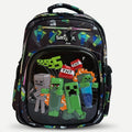 Smiggle Pixel Mob "TNT" Gamer Kids Backpack - Black & Green